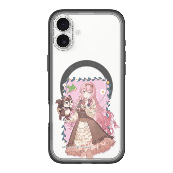 スリムプロテクションプレミアムケース with MagSafe［ 初音ミク×クッピーラムネ - 巡音ルカ×ラム - 等身イラスト1 ］