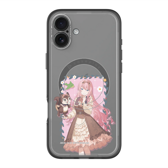 スリムプロテクションプレミアムケース with MagSafe［ 初音ミク×クッピーラムネ - 巡音ルカ×ラム - 等身イラスト1 ］