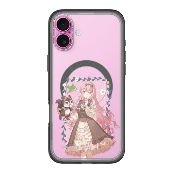 スリムプロテクションプレミアムケース with MagSafe［ 初音ミク×クッピーラムネ - 巡音ルカ×ラム - 等身イラスト1 ］