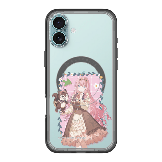 スリムプロテクションプレミアムケース with MagSafe［ 初音ミク×クッピーラムネ - 巡音ルカ×ラム - 等身イラスト1 ］