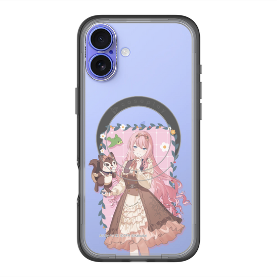 スリムプロテクションプレミアムケース with MagSafe［ 初音ミク×クッピーラムネ - 巡音ルカ×ラム - 等身イラスト1 ］