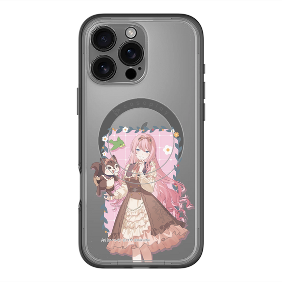 スリムプロテクションプレミアムケース with MagSafe［ 初音ミク×クッピーラムネ - 巡音ルカ×ラム - 等身イラスト1 ］