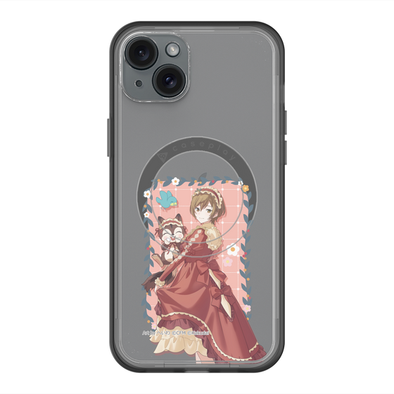 スリムプロテクションプレミアムケース with MagSafe［ 初音ミク×クッピーラムネ - MEIKO×ラム - 等身イラスト1 ］