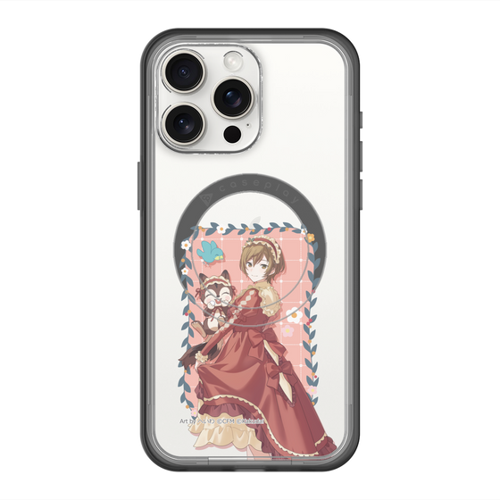 スリムプロテクションプレミアムケース with MagSafe［ 初音ミク×クッピーラムネ - MEIKO×ラム - 等身イラスト1 ］