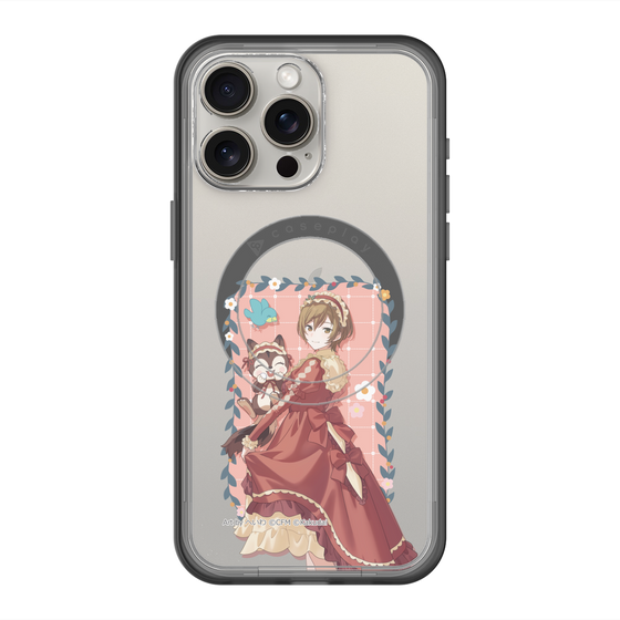 スリムプロテクションプレミアムケース with MagSafe［ 初音ミク×クッピーラムネ - MEIKO×ラム - 等身イラスト1 ］