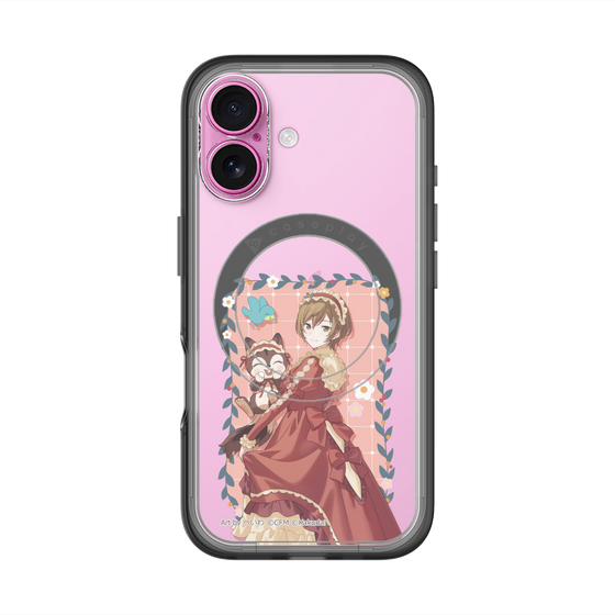 スリムプロテクションプレミアムケース with MagSafe［ 初音ミク×クッピーラムネ - MEIKO×ラム - 等身イラスト1 ］