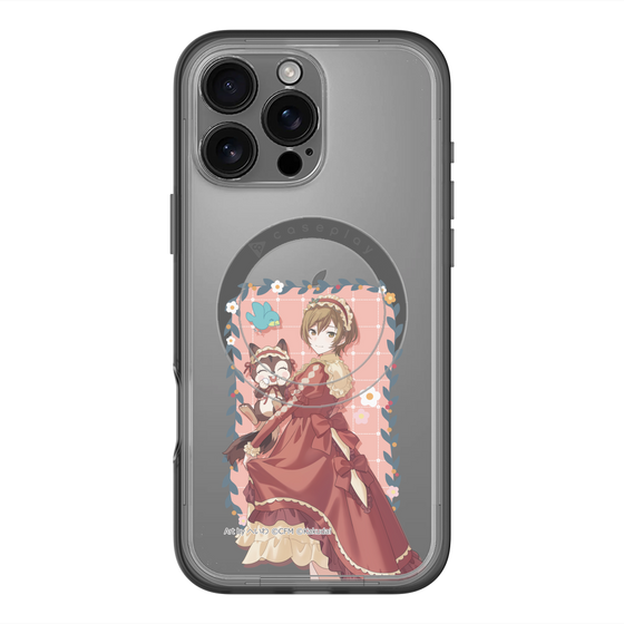スリムプロテクションプレミアムケース with MagSafe［ 初音ミク×クッピーラムネ - MEIKO×ラム - 等身イラスト1 ］