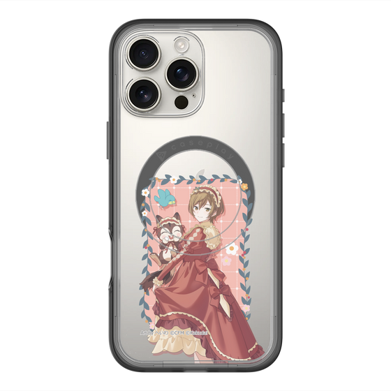 スリムプロテクションプレミアムケース with MagSafe［ 初音ミク×クッピーラムネ - MEIKO×ラム - 等身イラスト1 ］