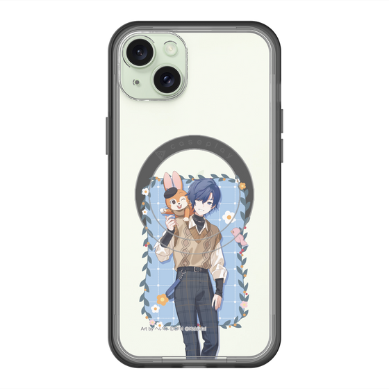 スリムプロテクションプレミアムケース with MagSafe［ 初音ミク×クッピーラムネ - KAITO×クッピー - 等身イラスト1 ］