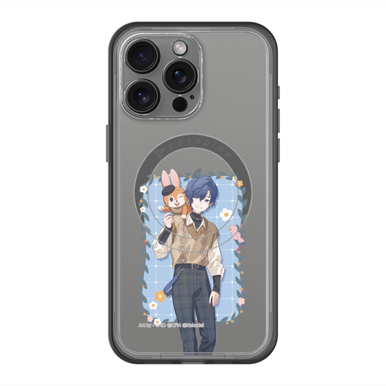 スリムプロテクションプレミアムケース with MagSafe［ 初音ミク×クッピーラムネ - KAITO×クッピー - 等身イラスト1 ］
