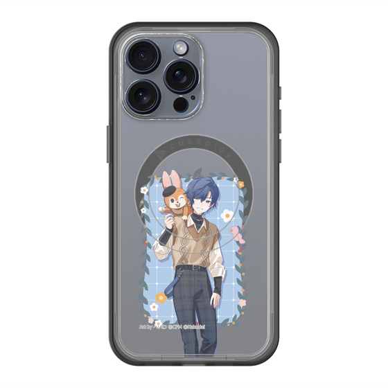 スリムプロテクションプレミアムケース with MagSafe［ 初音ミク×クッピーラムネ - KAITO×クッピー - 等身イラスト1 ］