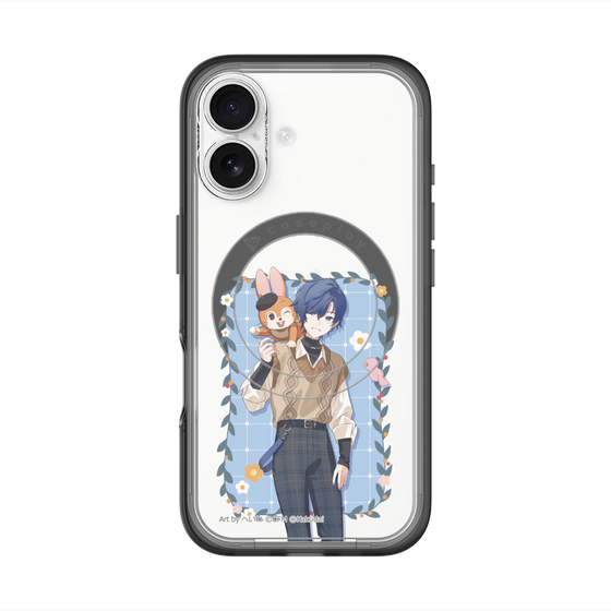 スリムプロテクションプレミアムケース with MagSafe［ 初音ミク×クッピーラムネ - KAITO×クッピー - 等身イラスト1 ］