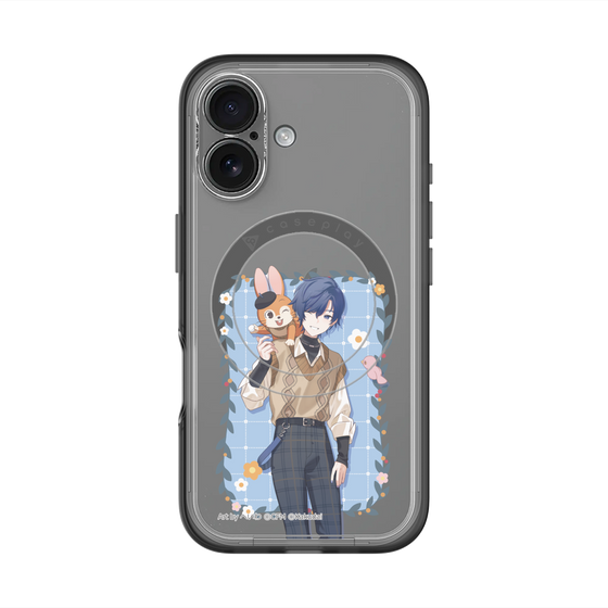 スリムプロテクションプレミアムケース with MagSafe［ 初音ミク×クッピーラムネ - KAITO×クッピー - 等身イラスト1 ］