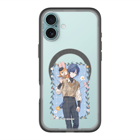 スリムプロテクションプレミアムケース with MagSafe［ 初音ミク×クッピーラムネ - KAITO×クッピー - 等身イラスト1 ］