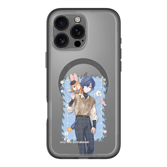 スリムプロテクションプレミアムケース with MagSafe［ 初音ミク×クッピーラムネ - KAITO×クッピー - 等身イラスト1 ］