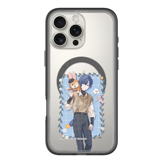 スリムプロテクションプレミアムケース with MagSafe［ 初音ミク×クッピーラムネ - KAITO×クッピー - 等身イラスト1 ］