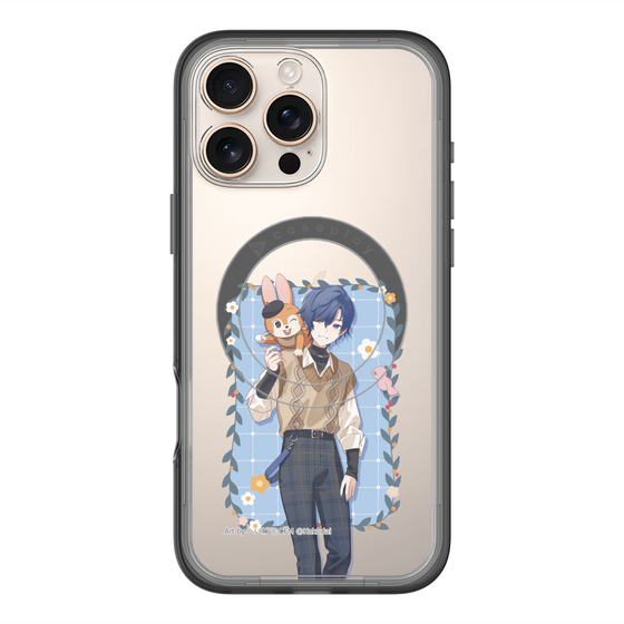 スリムプロテクションプレミアムケース with MagSafe［ 初音ミク×クッピーラムネ - KAITO×クッピー - 等身イラスト1 ］