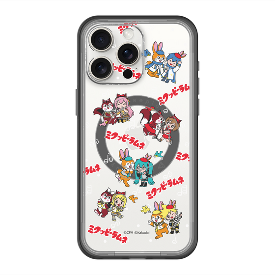 スリムプロテクションプレミアムケース with MagSafe［ 初音ミク×クッピーラムネ - 総柄 ］