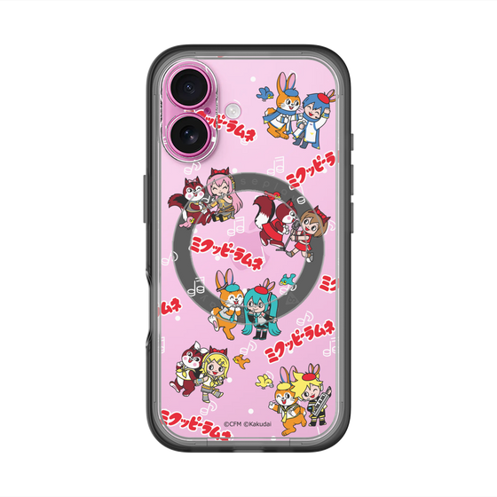 スリムプロテクションプレミアムケース with MagSafe［ 初音ミク×クッピーラムネ - 総柄 ］