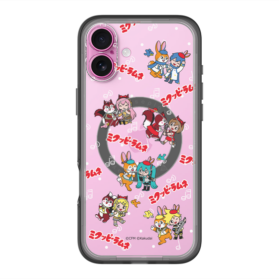 スリムプロテクションプレミアムケース with MagSafe［ 初音ミク×クッピーラムネ - 総柄 ］