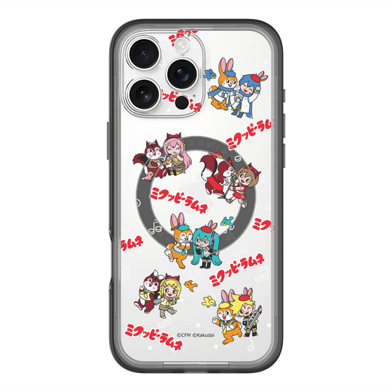 スリムプロテクションプレミアムケース with MagSafe［ 初音ミク×クッピーラムネ - 総柄 ］
