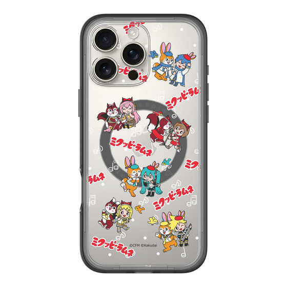 スリムプロテクションプレミアムケース with MagSafe［ 初音ミク×クッピーラムネ - 総柄 ］