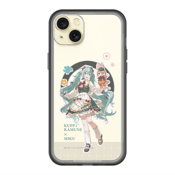 スリムプロテクションプレミアムケース with MagSafe［ 初音ミク×クッピーラムネ - 初音ミク×クッピー - 等身イラスト2 ］
