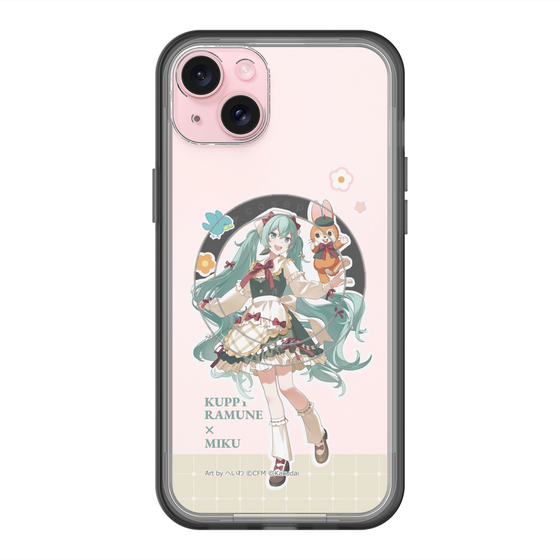 スリムプロテクションプレミアムケース with MagSafe［ 初音ミク×クッピーラムネ - 初音ミク×クッピー - 等身イラスト2 ］