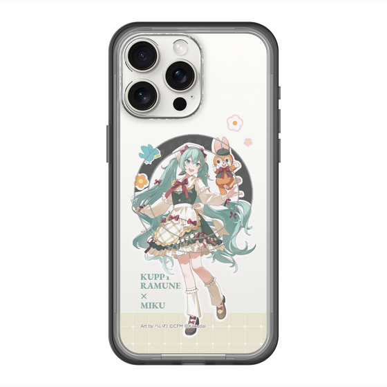 スリムプロテクションプレミアムケース with MagSafe［ 初音ミク×クッピーラムネ - 初音ミク×クッピー - 等身イラスト2 ］