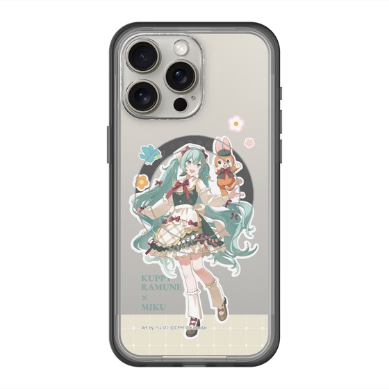 スリムプロテクションプレミアムケース with MagSafe［ 初音ミク×クッピーラムネ - 初音ミク×クッピー - 等身イラスト2 ］