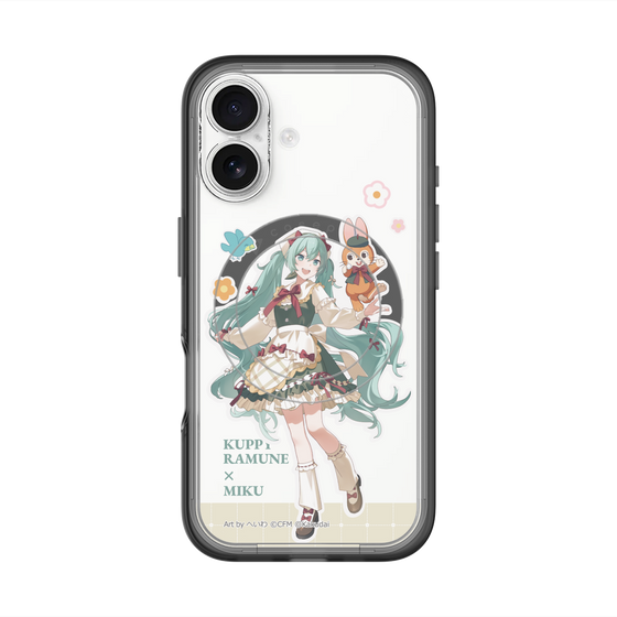 スリムプロテクションプレミアムケース with MagSafe［ 初音ミク×クッピーラムネ - 初音ミク×クッピー - 等身イラスト2 ］