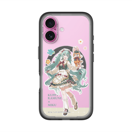 スリムプロテクションプレミアムケース with MagSafe［ 初音ミク×クッピーラムネ - 初音ミク×クッピー - 等身イラスト2 ］