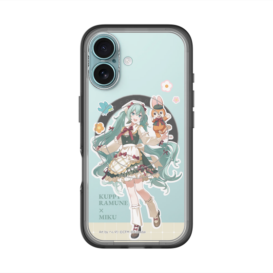 スリムプロテクションプレミアムケース with MagSafe［ 初音ミク×クッピーラムネ - 初音ミク×クッピー - 等身イラスト2 ］