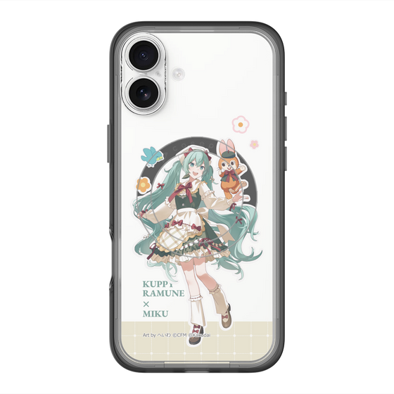 スリムプロテクションプレミアムケース with MagSafe［ 初音ミク×クッピーラムネ - 初音ミク×クッピー - 等身イラスト2 ］