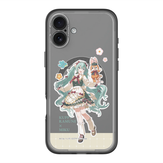 スリムプロテクションプレミアムケース with MagSafe［ 初音ミク×クッピーラムネ - 初音ミク×クッピー - 等身イラスト2 ］