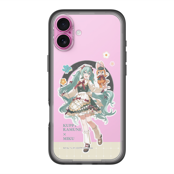 スリムプロテクションプレミアムケース with MagSafe［ 初音ミク×クッピーラムネ - 初音ミク×クッピー - 等身イラスト2 ］