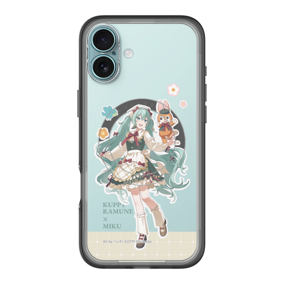 スリムプロテクションプレミアムケース with MagSafe［ 初音ミク×クッピーラムネ - 初音ミク×クッピー - 等身イラスト2 ］
