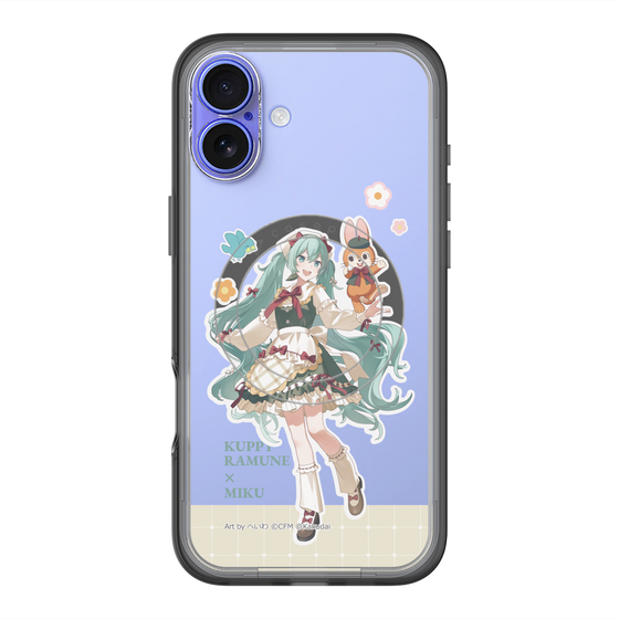 スリムプロテクションプレミアムケース with MagSafe［ 初音ミク×クッピーラムネ - 初音ミク×クッピー - 等身イラスト2 ］