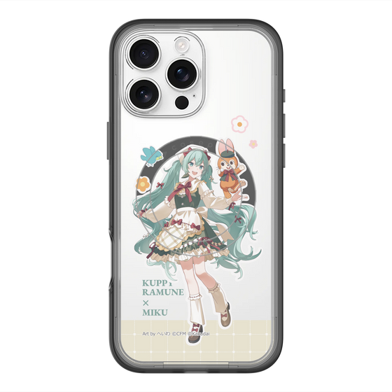 スリムプロテクションプレミアムケース with MagSafe［ 初音ミク×クッピーラムネ - 初音ミク×クッピー - 等身イラスト2 ］