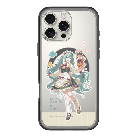 スリムプロテクションプレミアムケース with MagSafe［ 初音ミク×クッピーラムネ - 初音ミク×クッピー - 等身イラスト2 ］