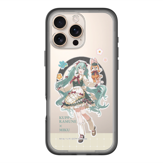 スリムプロテクションプレミアムケース with MagSafe［ 初音ミク×クッピーラムネ - 初音ミク×クッピー - 等身イラスト2 ］
