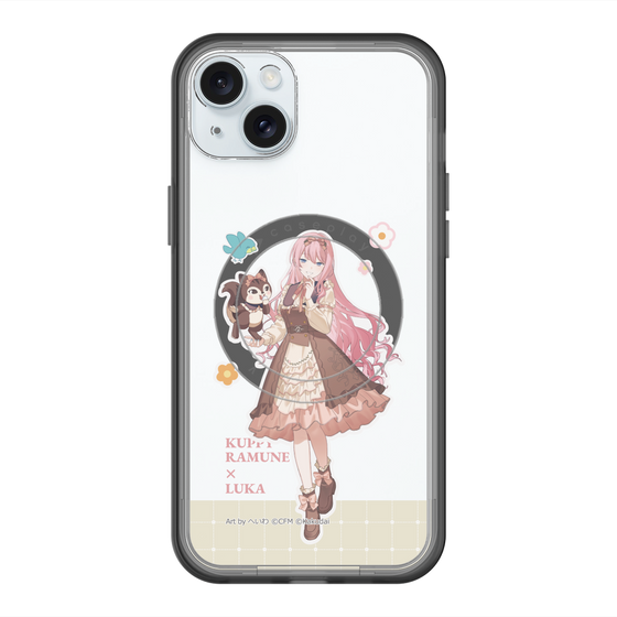 スリムプロテクションプレミアムケース with MagSafe［ 初音ミク×クッピーラムネ - 巡音ルカ×ラム - 等身イラスト2 ］