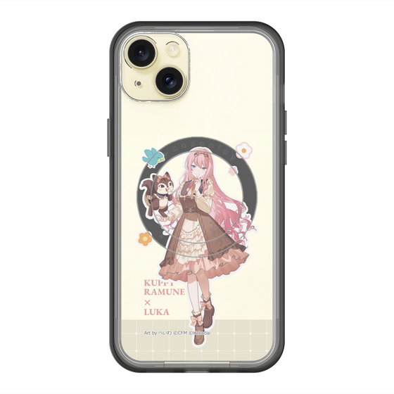 スリムプロテクションプレミアムケース with MagSafe［ 初音ミク×クッピーラムネ - 巡音ルカ×ラム - 等身イラスト2 ］