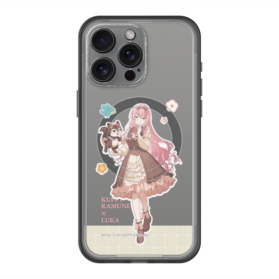 スリムプロテクションプレミアムケース with MagSafe［ 初音ミク×クッピーラムネ - 巡音ルカ×ラム - 等身イラスト2 ］