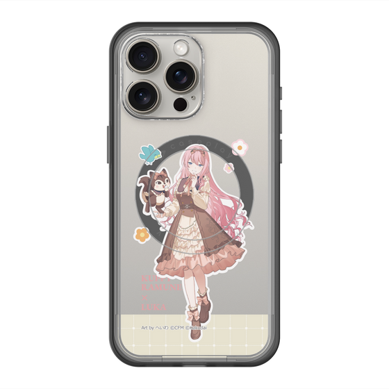 スリムプロテクションプレミアムケース with MagSafe［ 初音ミク×クッピーラムネ - 巡音ルカ×ラム - 等身イラスト2 ］