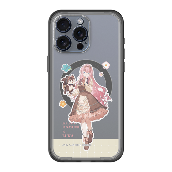 スリムプロテクションプレミアムケース with MagSafe［ 初音ミク×クッピーラムネ - 巡音ルカ×ラム - 等身イラスト2 ］