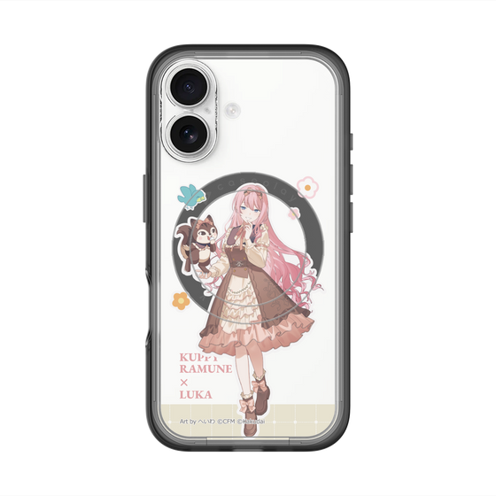 スリムプロテクションプレミアムケース with MagSafe［ 初音ミク×クッピーラムネ - 巡音ルカ×ラム - 等身イラスト2 ］
