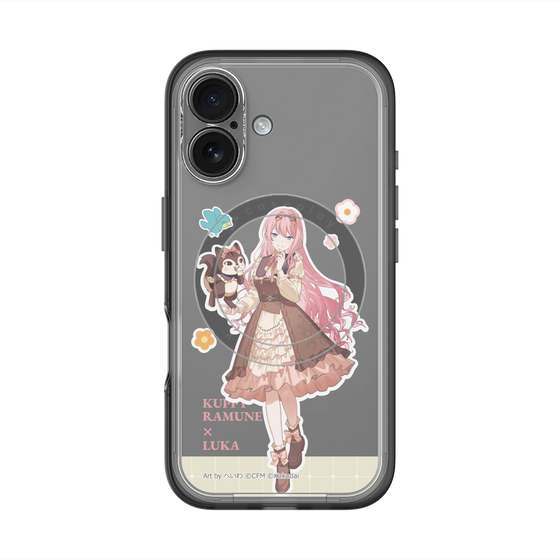 スリムプロテクションプレミアムケース with MagSafe［ 初音ミク×クッピーラムネ - 巡音ルカ×ラム - 等身イラスト2 ］