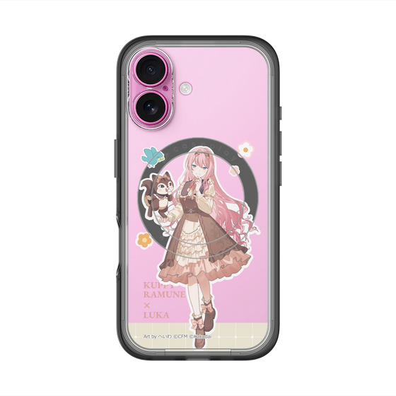 スリムプロテクションプレミアムケース with MagSafe［ 初音ミク×クッピーラムネ - 巡音ルカ×ラム - 等身イラスト2 ］