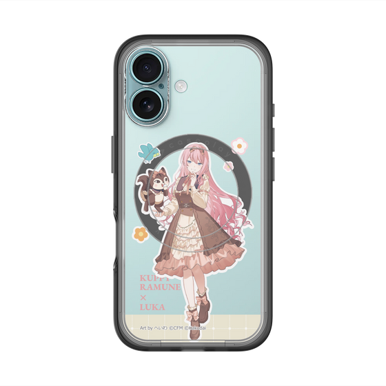 スリムプロテクションプレミアムケース with MagSafe［ 初音ミク×クッピーラムネ - 巡音ルカ×ラム - 等身イラスト2 ］